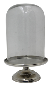 Présentoir à gâteaux au design moderne fait à la main en aluminium et en verre avec finition en nickel Nouvel ensemble de vaisselle pour la décoration de la maison - Product Image 2