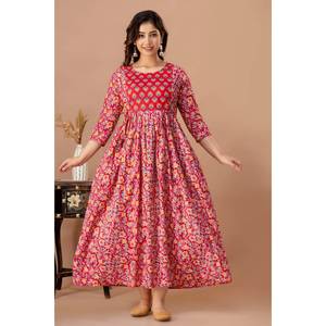 chinese dress ladies Women's Maternity Dress Printed Flower2 - White Price in Pakistan main image 1
