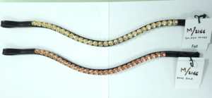 Vente en gros de luxe : Bandeau en cristal Rivoli 10 mm, pièces de bride pour cheval en cuir véritable personnalisées, accessoires d'équipement équestre scintillants - Product Image 6