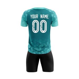 Kit de maillot d'équipe de football Tissu à séchage rapide sublimé personnalisé Logo personnalisé Numéro de nom OEM Usine Livraison rapide - Product Image 3