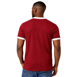 Kappa Alpha Psi Krimson Premium <b>Henley</b> <b>Shirt</b> True To Size Soft Cotton Blend Button Placket Embroidered Greek Letter Crest - Product Image 2