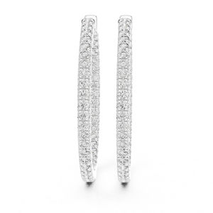 Pendientes de Oro Rosa de 14K con Diamantes Cultivados en Laboratorio para Mujer |   Anillo de Lujo Certificado por IGI de 0.99 CT para Fiestas |   Diamante Cultivado Nuevo - Product Image 3