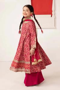 Lehenga Choli de luxe pour filles pakistanaises avec broderie florale et cape élégante en acrylique pour l'Aïd et les occasions formelles - Product Image 5
