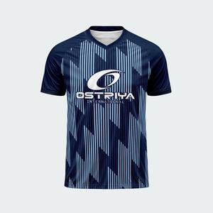 เสื้อฟุตบอลผู้ใหญ่ พิมพ์ลายด้วยความร้อน ดีไซน์ล่าสุดปี 2026 สีพื้น - Product Image 2