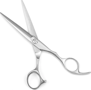 Tijeras de corte de pelo profesional, tijeras de peluquero de corte de pelo de acero inoxidable, acabado satinado, peluquería, calidad alemana - Product Image 1