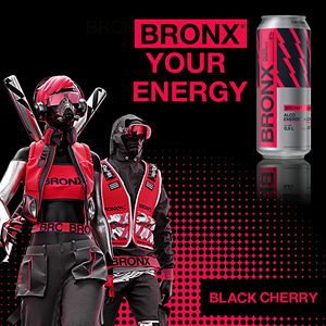 Bebida Energética Bronx Alco Sabor Cereza Negra, Lata de 0.5L, 8% de Contenido de Alcohol, Refrigerar Antes de Servir - Product Image 3