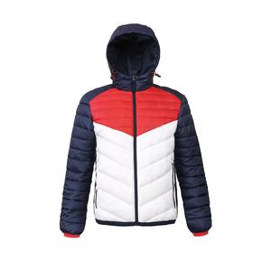 Vêtements pour hommes, veste matelassée 100% polyester, veste matelassée pour hommes de haute qualité, fermeture éclair intégrale, coupe-vent, capuche, veste en duvet - Product Image 5