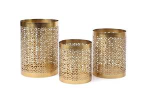 Juego de 3 diseños de hierro Metal Tea Light Votive Holder Nuevo diseño hecho a mano Sala de estar antigua Fabricante mayorista Exportador - Product Image 4