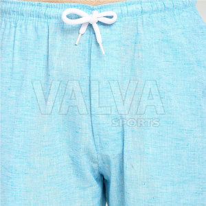 กางเกงเอวกลางลำลองสำหรับผู้ชายเอวยางยืดผ้าแคนวาสสำหรับผู้หญิง - Product Image 4