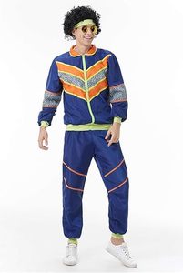 Chándal cortavientos de nailon unisex, conjunto de 2 piezas con cremallera y puños elásticos para hombre, precio asequible - Product Image 4