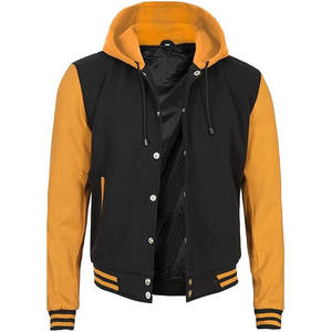 Venta caliente Unisex personalizado béisbol Varsity Streetwear Letterman chaqueta invierno bombardero abrigo patrón venta al por mayor ropa universitaria lisa - Product Image 6