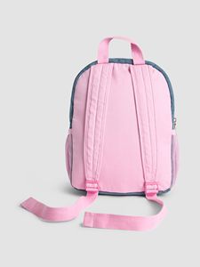 กระเป๋าเป้ขนาดกลางผ้าเดนิมลายควิลท์ปักลาย - Product Image 3