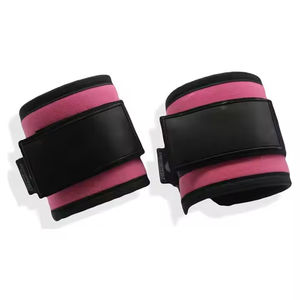 Neopreno impermeable transpirable doble D gancho correas de tobillo profesional ajustable Fitness gimnasio equipo para ejercicio - Product Image 4