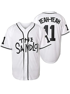 The Sandlot Men's 30 Rodriguez 5 Squints 11 Yeah-Yeah Movie Baseball Jersey Moda Hip Hop Party Clothing - Product Image 4