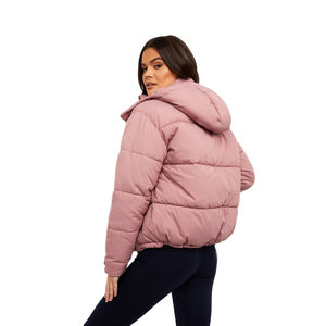 Veste matelassée à capuche pour femme en coton écologique respirant et léger personnalisée 2026, séchage rapide, fermeture éclair, décontractée - Product Image 3