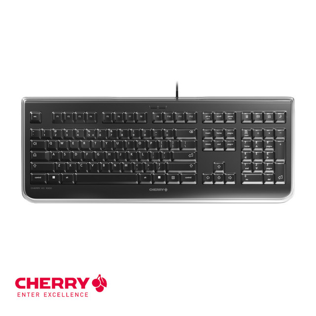 Original CHERRY KC 1068 Wired Waterproof Keyboard for Industrial, Medical or Office Use Desinfectable IP 68 in Black or Grey