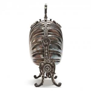 Calentador de galletas plegable, caja de concha, plato de servir de metal de estilo inglés Sheffield, placa de plata victoriana antigua - Product Image 2