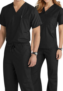 Médico Enfermera Médico Scrubs Traje Moda Scrub Traje Enfermera Hospital Uniforme Bajo Su Propia Marca - Product Image 2