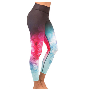 Offre Spéciale femmes 100% coton Legging confortable personnalisé Sublimation bas quantité minimale de commande taille haute Yoga porter dernier Style - Product Image 3