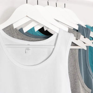 High Quality Low OEM MOQ 100% Cotton Solid Color Undershirts Oversized <b>White</b> <b>Tank</b> <b>Top</b> <b>Men's</b> <b>Tank</b> <b>Tops</b> - Product Image 2