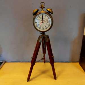 Nickle นาฬิกาพกพาทรงกลมเคลือบโลหะ,ใหม่นาฬิกาแขวนผนังสำหรับตกแต่งโต๊ะบ้าน - Product Image 4