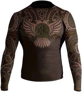 ผู้ชาย Bjj Mma แบบกําหนดเองออกแบบเองพร้อมโลโก้ผู้หญิง Rashguard ฟิตเนสชุดกีฬา Sublimated สั่งทําพิเศษ Rash Guards - Product Image 1