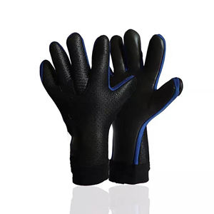Gants de gardien de but à six doigts noirs et jaune néon avec poignée antidérapante pour l'entraînement de football et l'utilisation de match - Product Image 2
