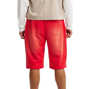 Pantalones Cortos Largos de alta calidad sunfade Wash para hombre Logotipo serigrafiado personalizado con cuerda de algodón dentro de pantalones cortos cómodos para hombres - Product Image 5