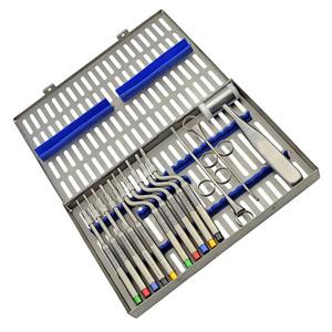 Kit de Osteótomos para Levantamiento de Seno Maxilar Oral, de Acero, Rectos, Cóncavos, 10 Piezas, Instrumento SurgiRight - Product Image 2