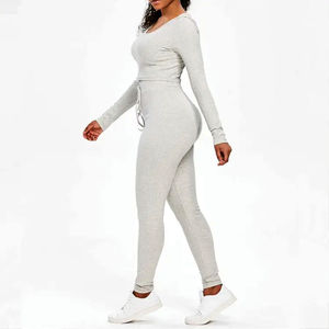 Chándal personalizado de alta calidad para mujer, chándal Hip Hop, chándal sólido con varios bolsillos para invierno, 100% poliéster - Product Image 4