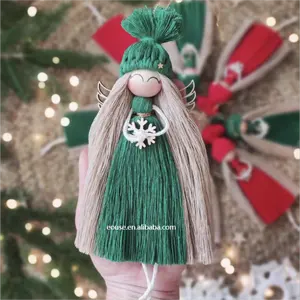 圣诞贡克斯macrame装饰品娃娃圣诞树装饰品批发圣诞装饰品