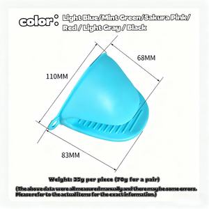 Guantes de silicona resistentes al calor para cocina, repostería y barbacoa, protectores de dedos y soportes para ollas - Product Image 2