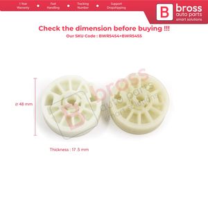 BWR5454+BWR5455 2 pièces Roue de lève-vitre, poulie, tambour, engrenage, pignon, bobine pour Elantra MD UD Sonata Tucson Optima Sportage - Product Image 2