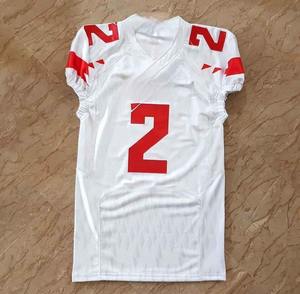 Maillot américain de qualité supérieure Sublimation personnalisée Maillot de football américain Impression florale Nom sur le devant et le dos Maillot personnalisé - Product Image 1