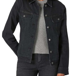 Veste en jean pour femme sur mesure, streetwear de haute qualité, veste en jean, vente en gros de vestes en jean, vêtements d'extérieur pour femmes - Product Image 4