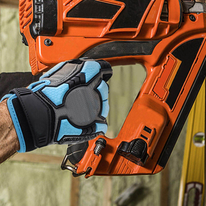 Cuir de chèvre robuste TPR impact Champ pétrolifère Construction industrielle étanche gréeur de travail de sécurité gant de conduite en cuir - Product Image 6