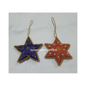 Hermosa Decoración Navideña Hecha a Mano, Adorno de Estrella Colgante para Decoración en Forma de Estrella para Celebraciones Navideñas y Uso en Oficinas - Product Image 1