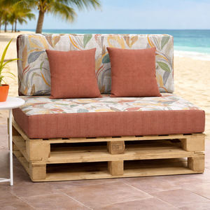 Ensemble de 4 coussins de palette d'extérieur en tissu durable 120x80 + 120x50 cm pour canapé de jardin, épaisseur 12 cm avec housse amovible - Product Image 1