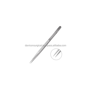 Micro pince en acier inoxydable de haute qualité de 13.5cm pour une utilisation chirurgicale ORL 0.3mm plate-forme de fixation Source d'alimentation manuelle droite - Product Image 4