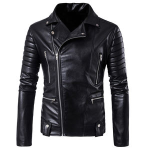 Custom Logo 100% Genuine Leather <b>Jacket</b> Full Sleeves Street Wear Professional Hot Sale <b>Men</b> New Design Leather <b>Jacket</b> <b>For</b> <b>Mens</b> - Product Image 2