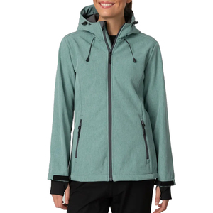Women's Warm Breathable Softshell <b>Jacket</b> Down Windproof Outdoor Low Price Finished Processing Plain Dyed Soft Spandex <b>Lining</b> - Product Image 1