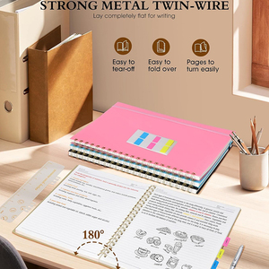 <span class=keywords><strong>Quaderno</strong></span> <span class=keywords><strong>a</strong></span> <span class=keywords><strong>spirale</strong></span> con copertina rigida, formato <span class=keywords><strong>grande</strong></span>, adatto per lavoro, scuola, scrittura, appunti, affari. - Product Image 4