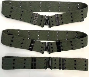 Ceinture tactique réglable en nylon de style militaire 57 mm, design extérieur de la taille, œillets en laiton pour l'entraînement en plein air, la défense personnelle - Product Image 4