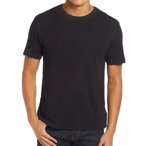 Camiseta Hanes masculina original leve, camisetas com gola redonda para homens, camisetas tri-blend