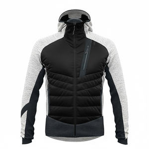 Veste Softshell Hybride Athlétique pour Hommes en Gros Personnalisation Disponible à Capuche Coupe-Vent Faible MOQ Vestes Softshell de Haute Qualité - Product Image 2