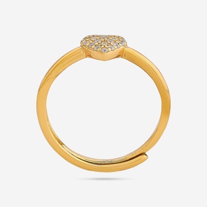 92.5 Silver Micro Pave Inlay Finger <b>Ring</b> Trendy <b>Opening</b> <b>Ring</b> with Rose Gold Rhodium Plating White Gold Material for Gift - Product Image 5
