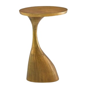 Table d'appoint en métal de style moderne à prix abordable meubles de décoration intérieure dorés à dessus arrondi meubles de salon - Product Image 1