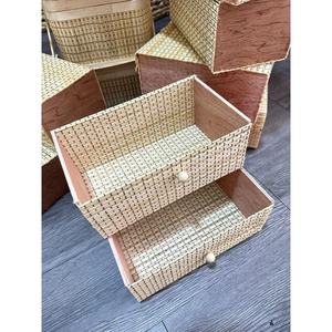 BOÎTE À CADEAUX Boîte cadeau tissée avec couvercle Paniers en bambou tressés à la main de haute qualité pour mariage - Product Image 4