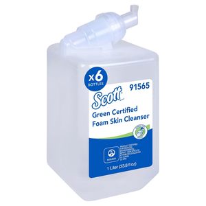สบู่ล้างมือแบบโฟม สกอตต์ กรีน เซอร์ทิฟายด์ ไม่มีกลิ่น/ใส 1.0 ลิตร 6 ขวด/กล่อง (91565) - Product Image 4