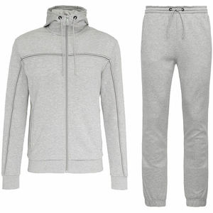 ชุดกีฬาฟลีซ 100% สำหรับออกกำลังกาย แบบมีซิป สำหรับทุกเพศ ชุดวอร์มลำลองทรงเข้ารูปสำหรับผู้ชาย - Product Image 4